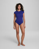 SPANXshape™ Swim Pique High Neck Short Sleeve One-Piece
