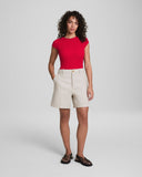 SPANXshape™ Swim Pique High Neck Short Sleeve One-Piece