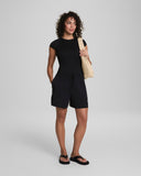 SPANXshape™ Swim Pique High Neck Short Sleeve One-Piece