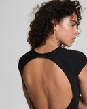 SPANXshape™ Swim Pique High Neck Short Sleeve One-Piece