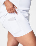 SPANXshape™ Get Moving Contour Rib Long Sleeve Zip Front Dress