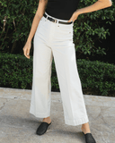 SPANXshape™ EveryWear Cropped Wide Leg Jeans, Chalk