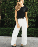 SPANXshape™ EveryWear Cropped Wide Leg Jeans, Chalk